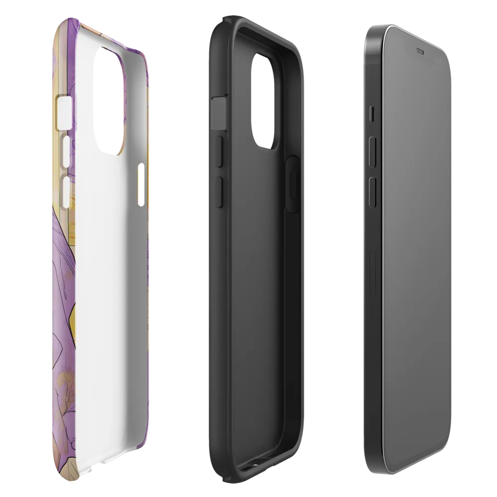 Elegance in Floral Harmony | Phone Case |  12 Pro Max | Tough Case | Glossy
