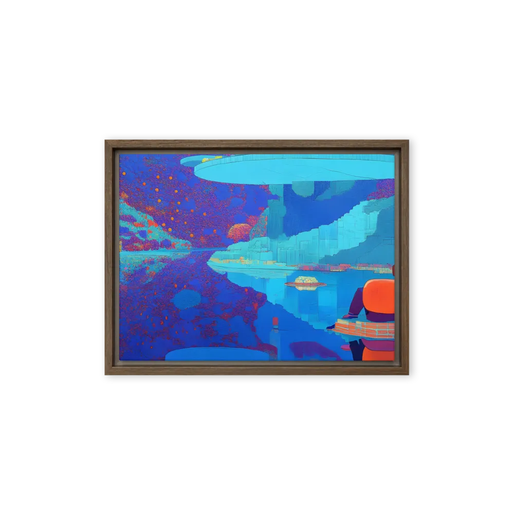Reflections of Serenity | Canvas with Brown Frame | 12″×16″