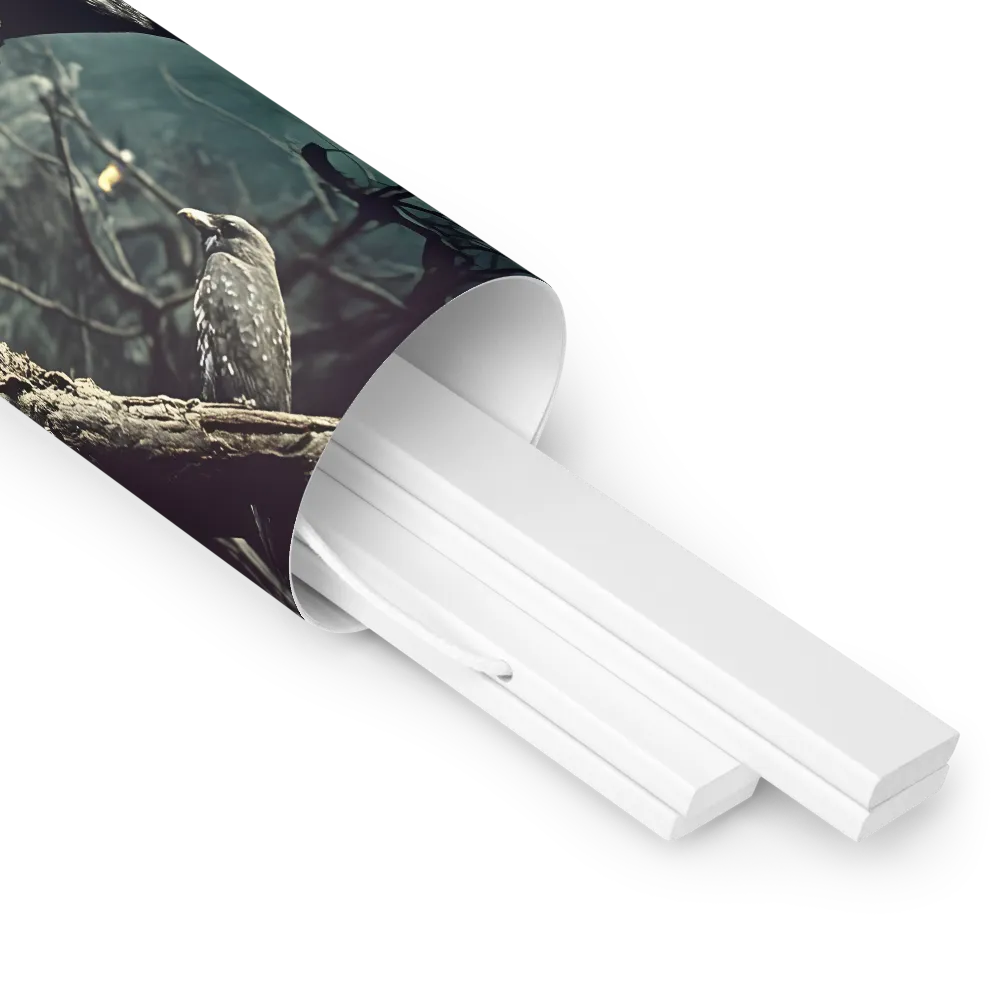 Whispers of the Avian Realm | Poster With White Wood Hanger | 12″×12″