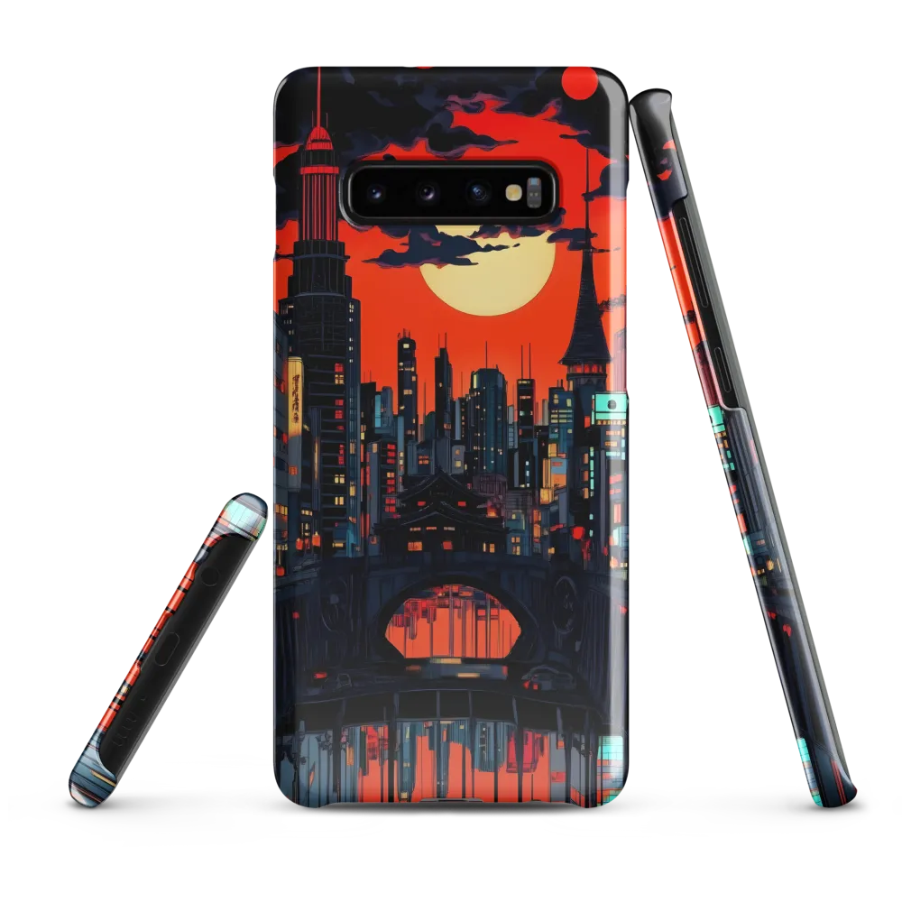 Nightfall in a Neon City | Phone Case |  S10 Plus | Snap Case | Glossy