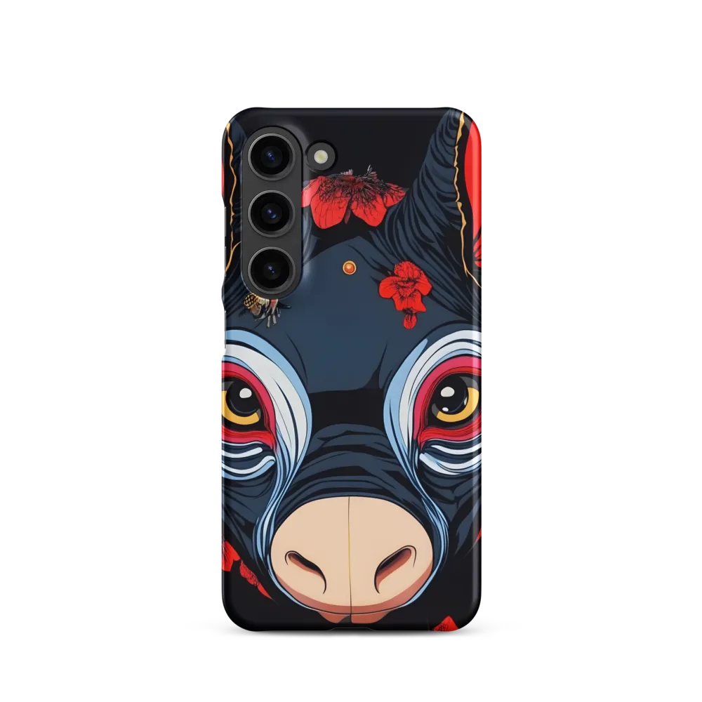 Mystical Bull with Floral Motifs