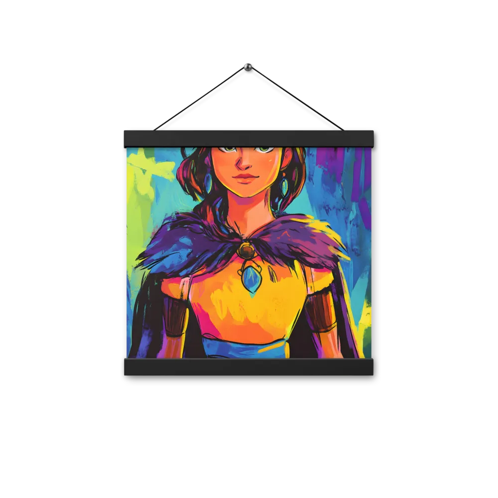 Guardian of Colors | Poster With Black Wood Hanger | 12″×12″