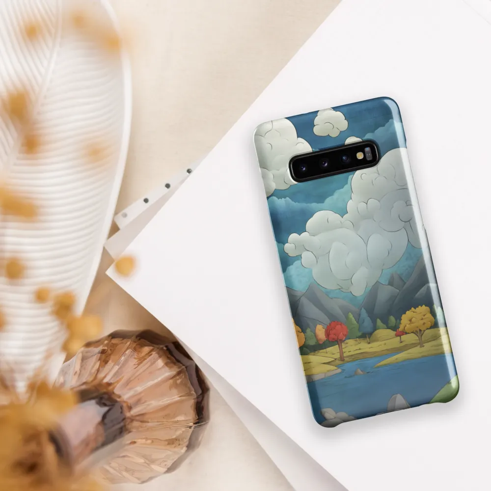 Whimsical Serenity: A Tranquil Landscape | Phone Case |  S10 Plus | Snap Case | Glossy