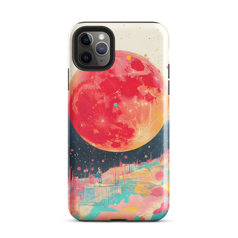 Crimson Dreams: A Lunar Exploration | Phone Case |  11 Pro Max | Tough Case | Glossy