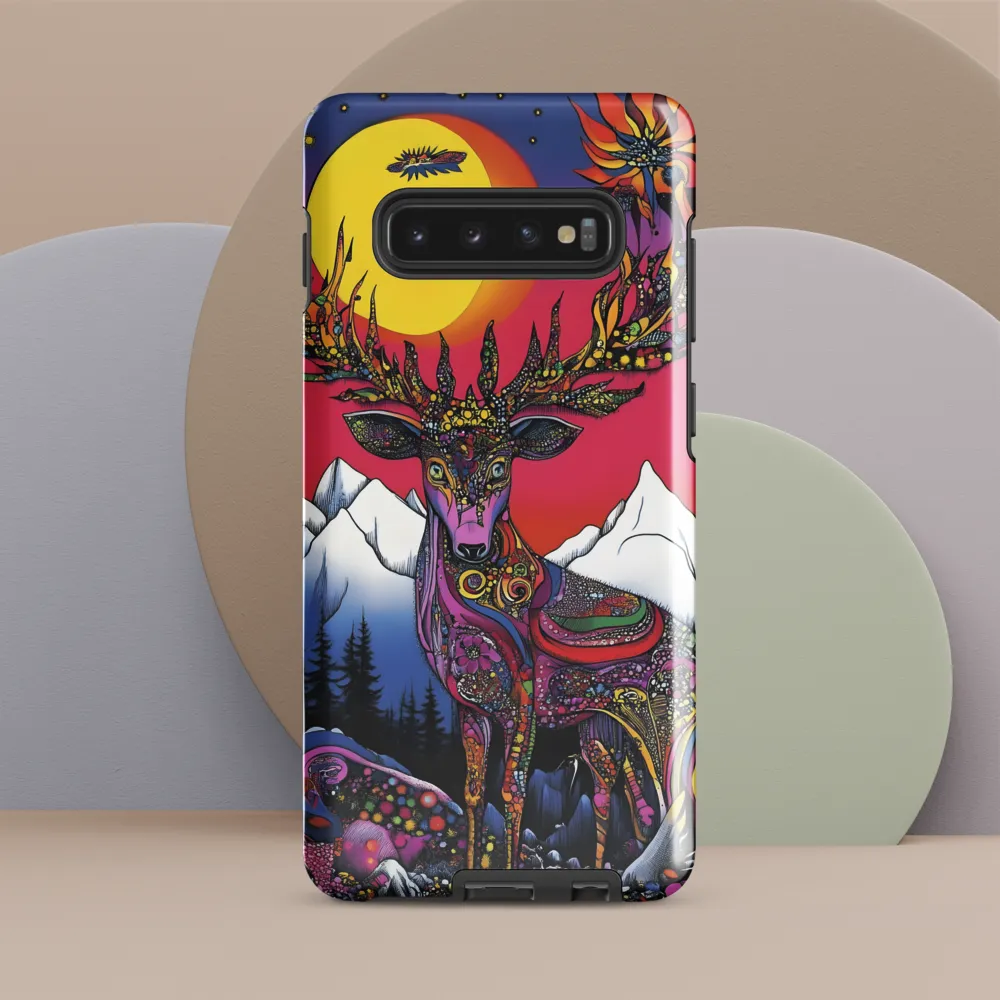 Mystical Majesty of the Psychedelic Deer | Phone Case |  S10 Plus | Tough Case | Glossy