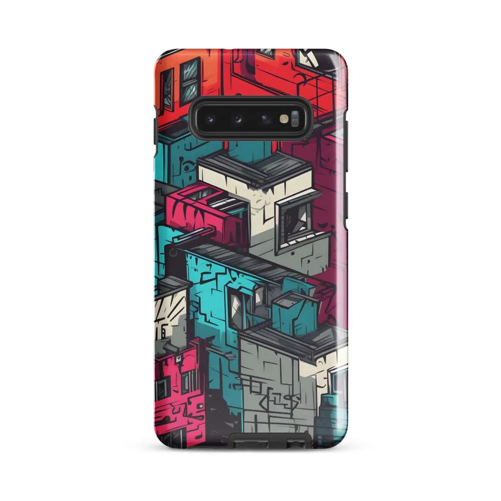 Urban Mosaic: A Vibrant Encounter | Phone Case |  S10 Plus | Tough Case | Glossy