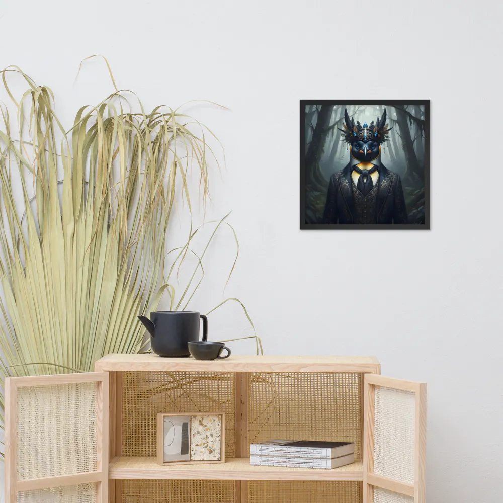 Woodland Regent 
 Poster with Black Frame | 18″x 18″