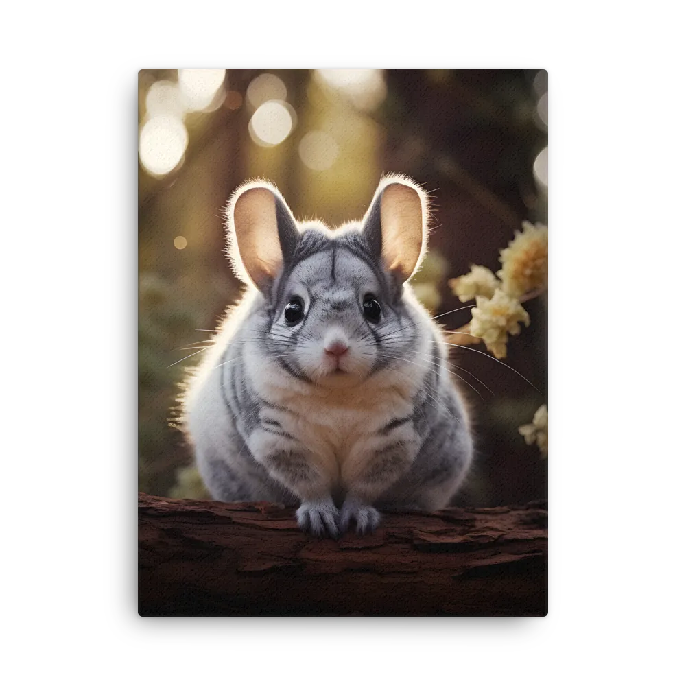 Curious Chinchilla in the Forest