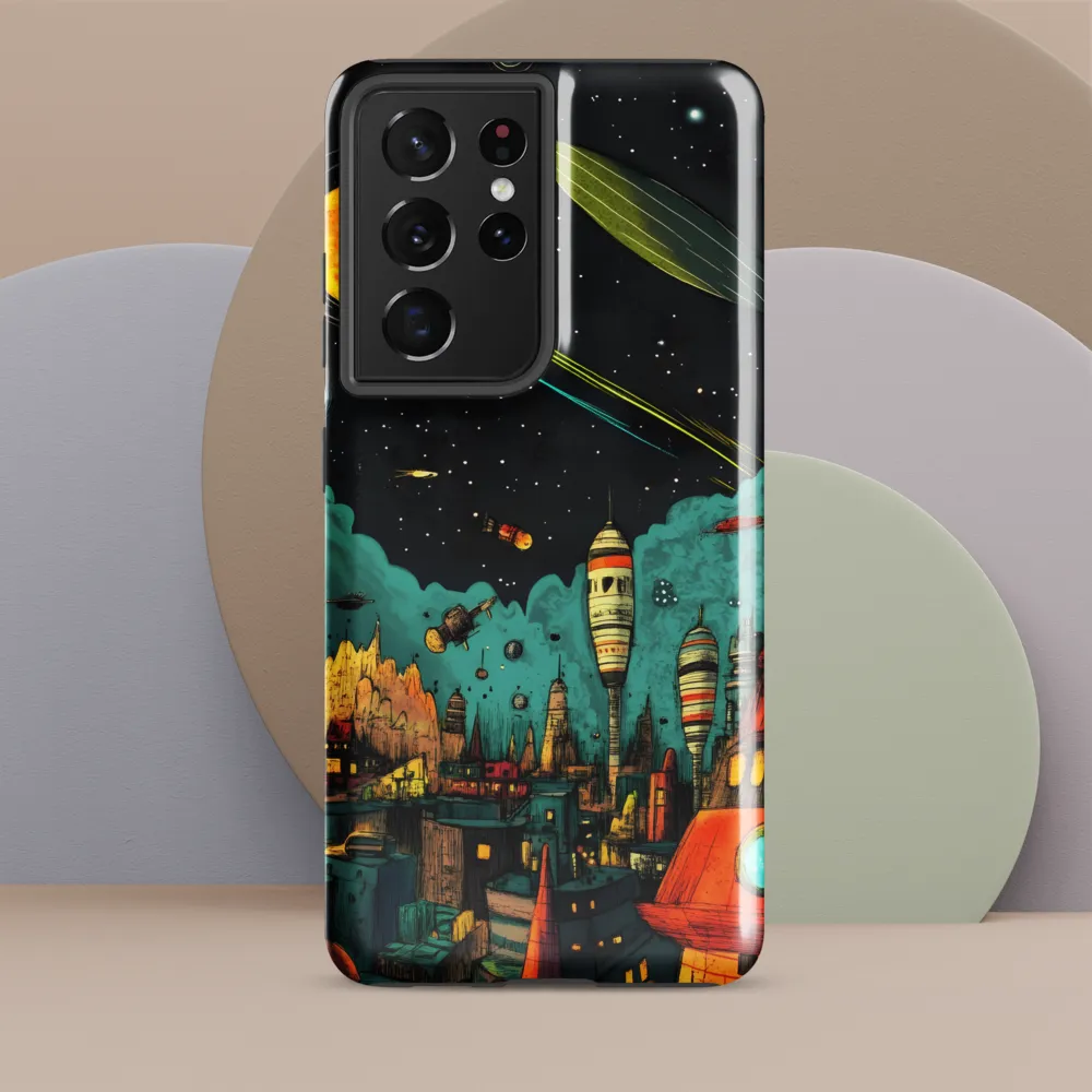 Galactic Cityscape: A Journey Through Imagination