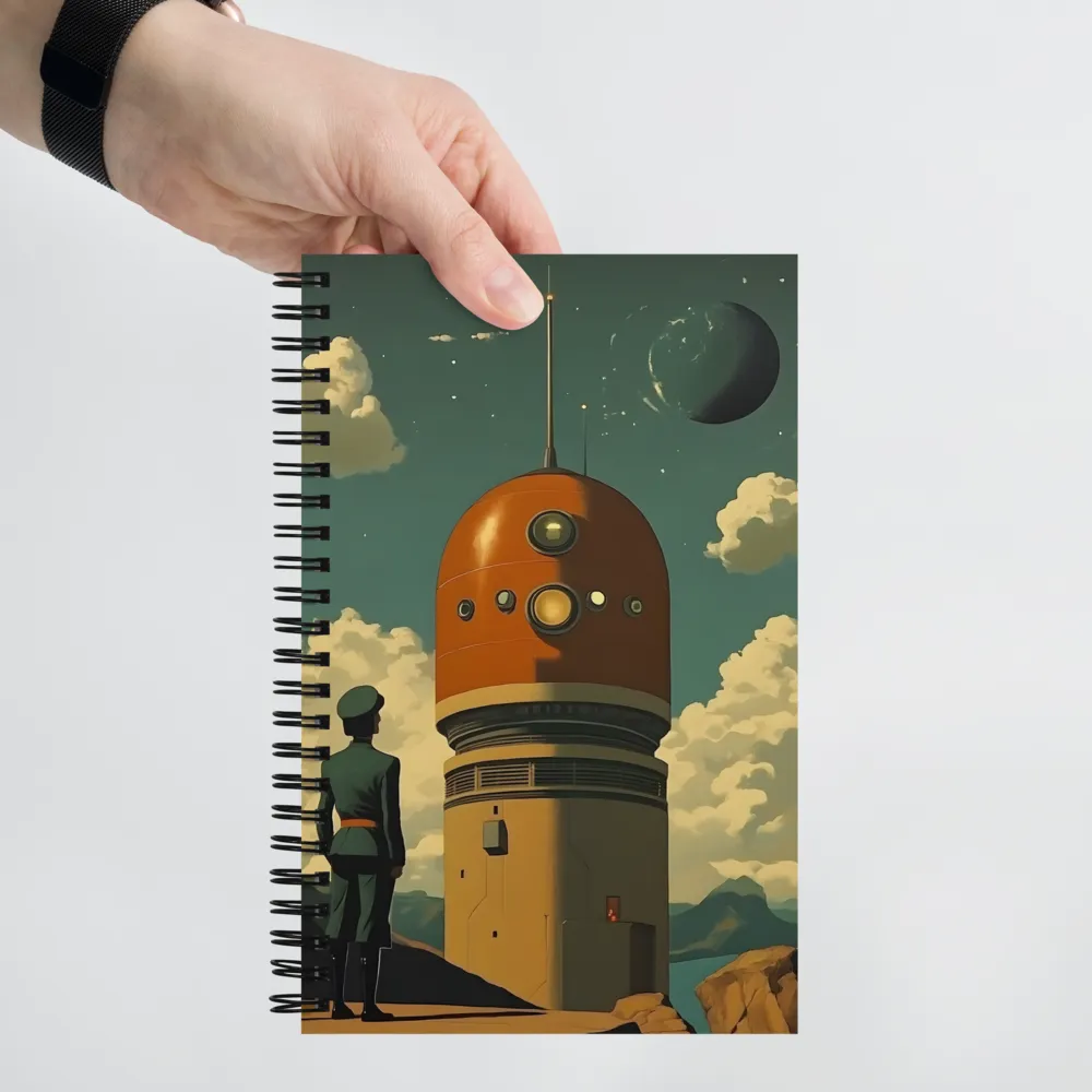 Sentinel of the Orange Tower | Spiral Notebook