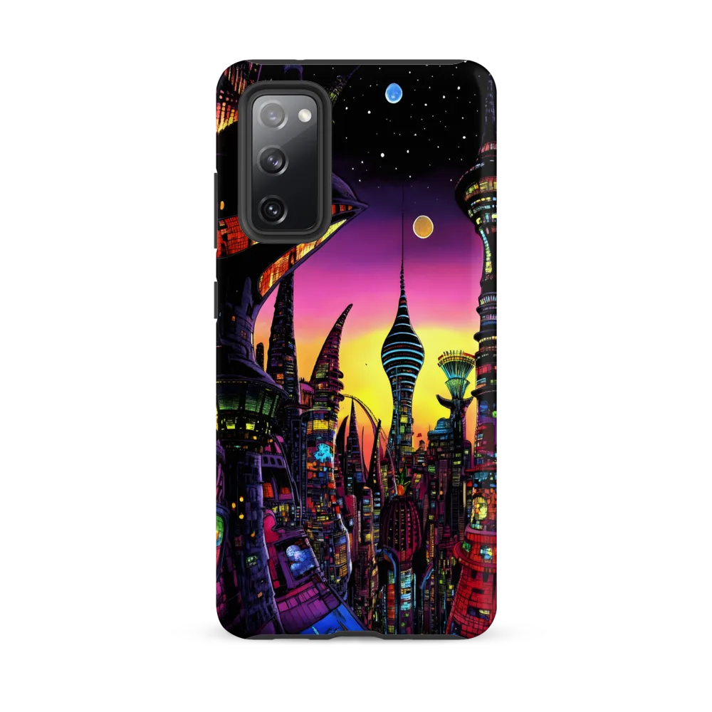 Futuristic Cityscape at Dusk