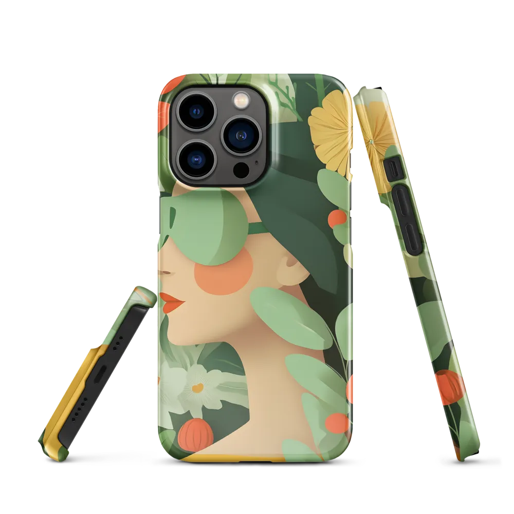 Nature's Serenity: A Modern Portrait | Phone Case |  13 Pro | Snap Case | Glossy