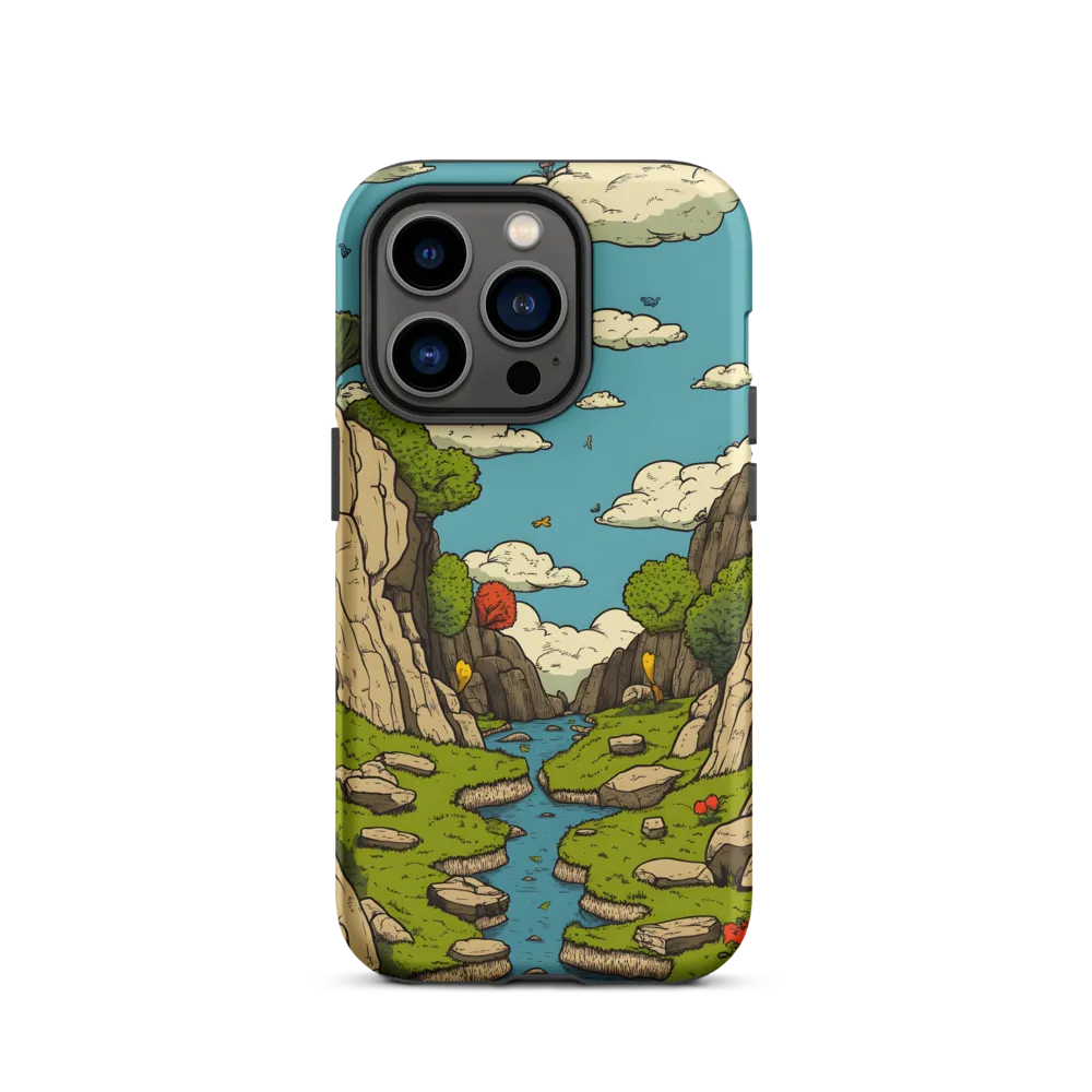 Whimsical Serenity: A Canyon Landscape