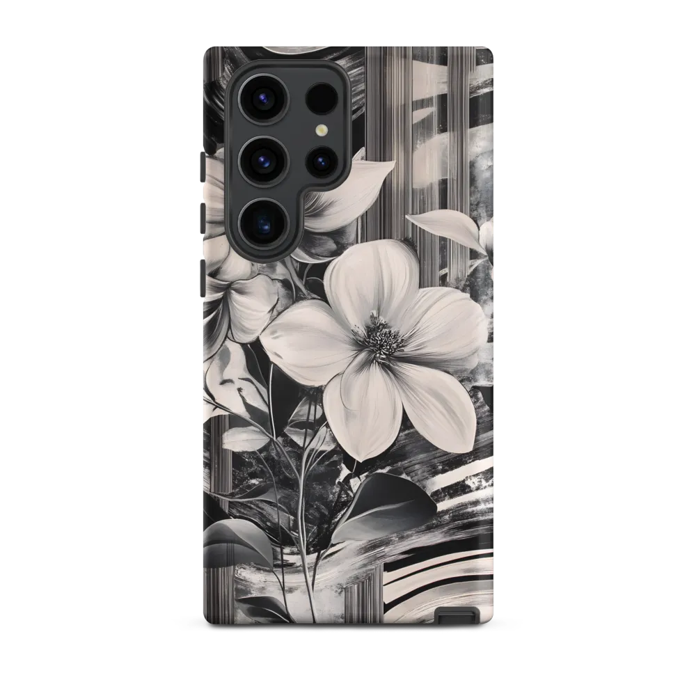 Ethereal Bloom: A Dance of Monochromes