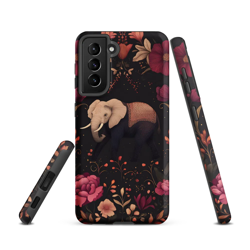 Whispers of the Wild: Elephants and Blooms