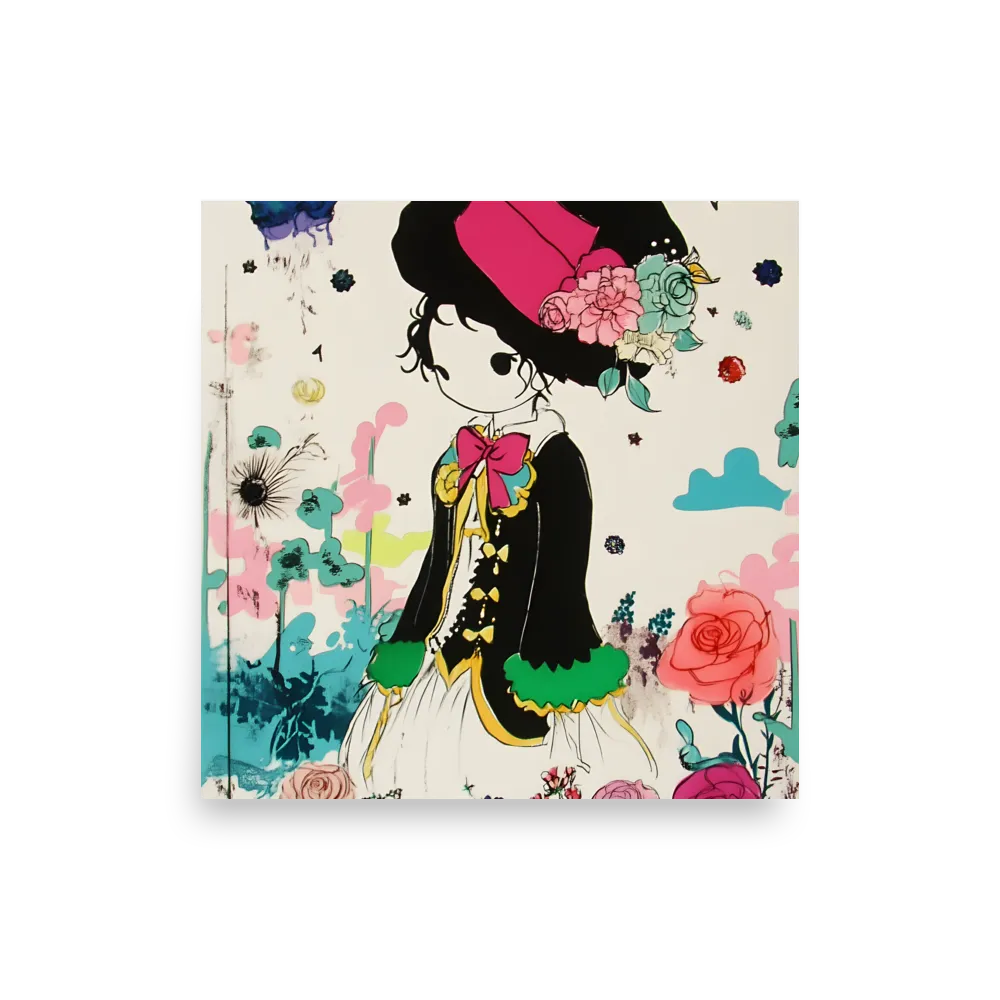 Whimsical Garden Reverie | Poster | 14″×14″
