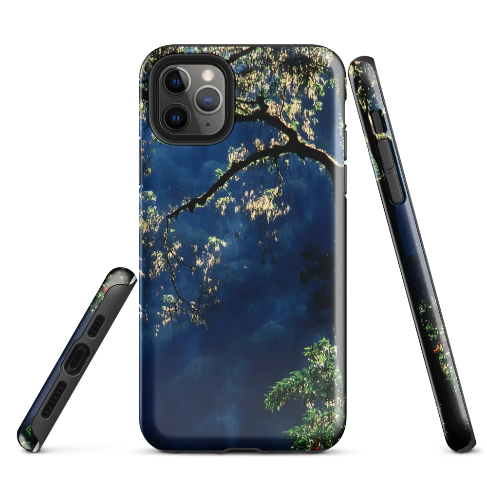 Whispers of Nature: The Silhouette of Serenity | Phone Case |  11 Pro Max | Tough Case | Glossy