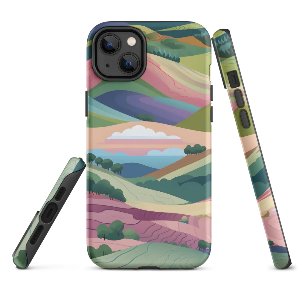 Harmonious Hills | Phone Case |  14 Plus | Tough Case | Matte
