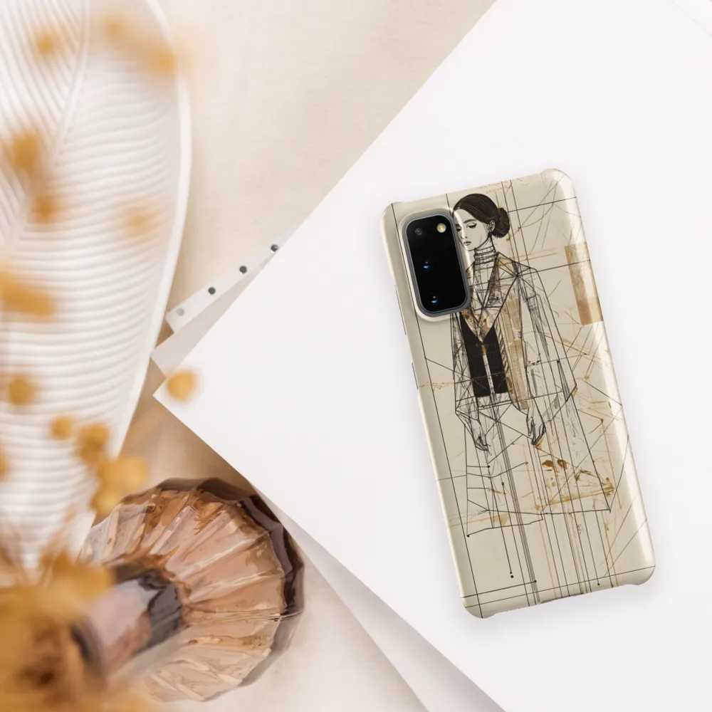Elegance in Lines | Phone Case |  S20 | Snap Case | Matte