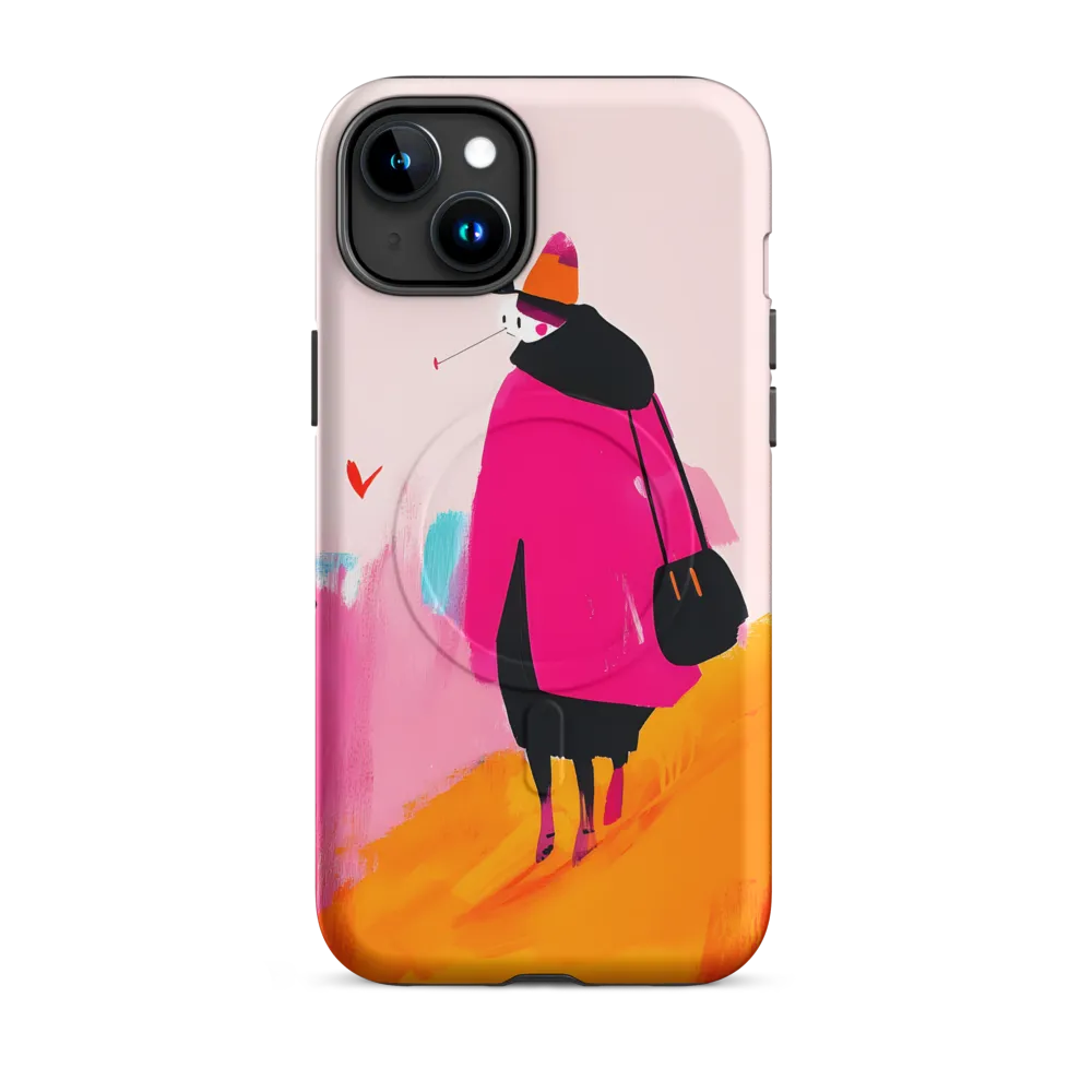 Wanderer in Pink | Phone Case |  15 Plus | MagSafe® Tough Case | Matte