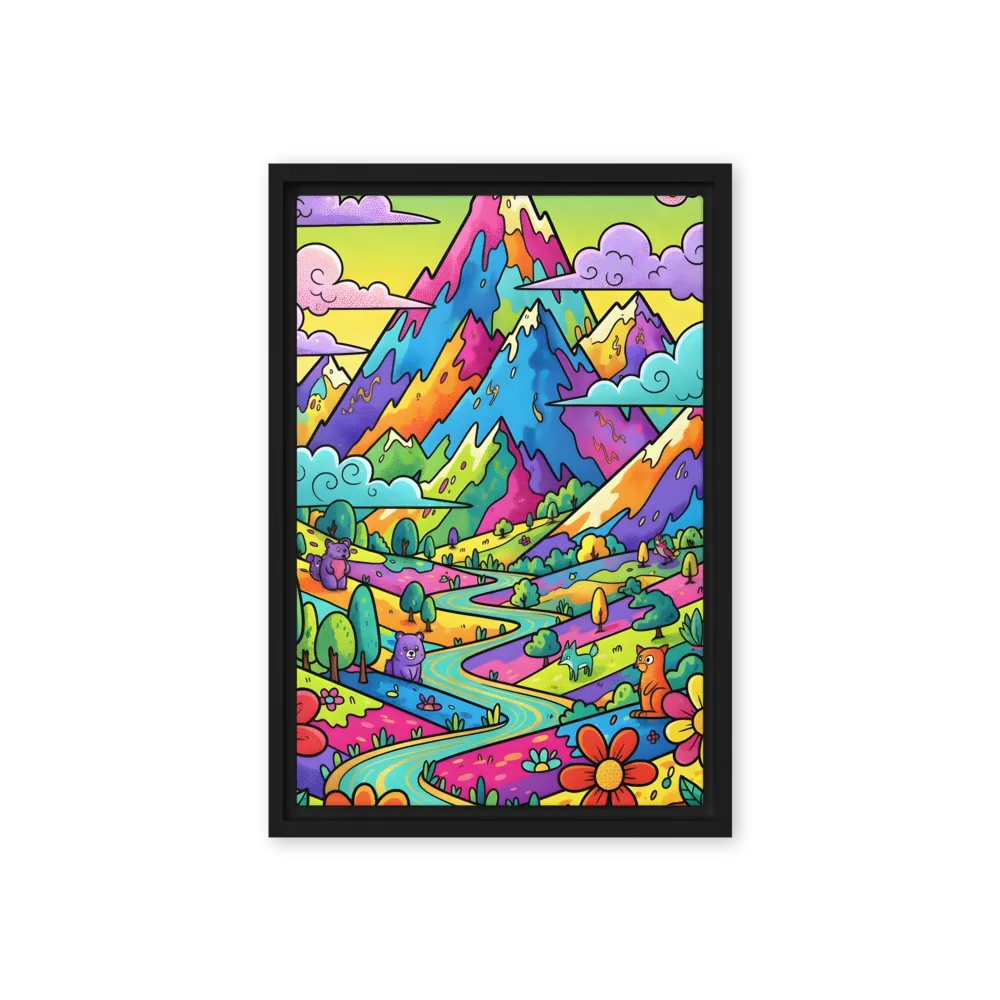 Rainbow Valley Adventure 
 Canvas with Black Frame