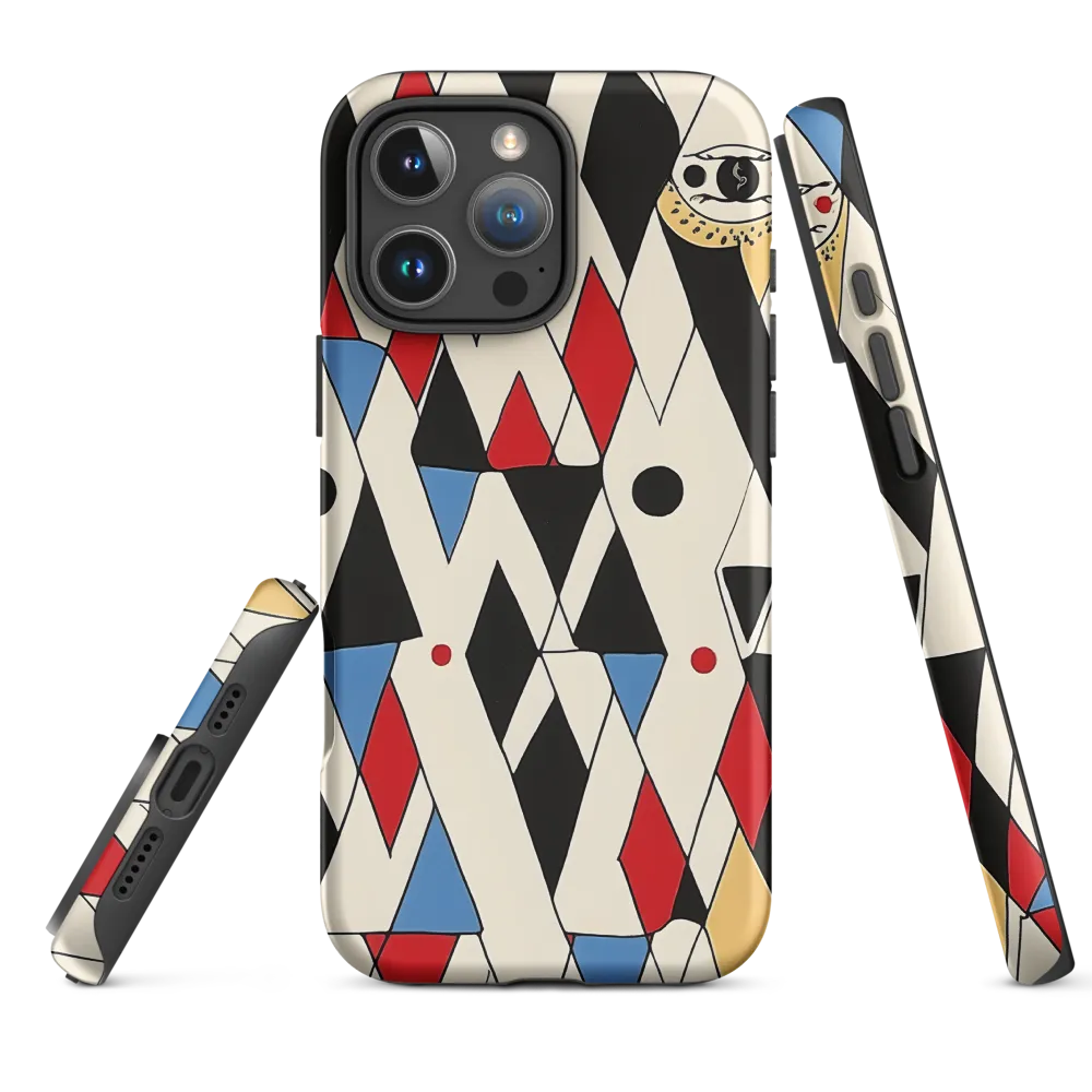 Dynamic Geometric Symphony | Phone Case |  16 Pro Max | Tough Case | Matte