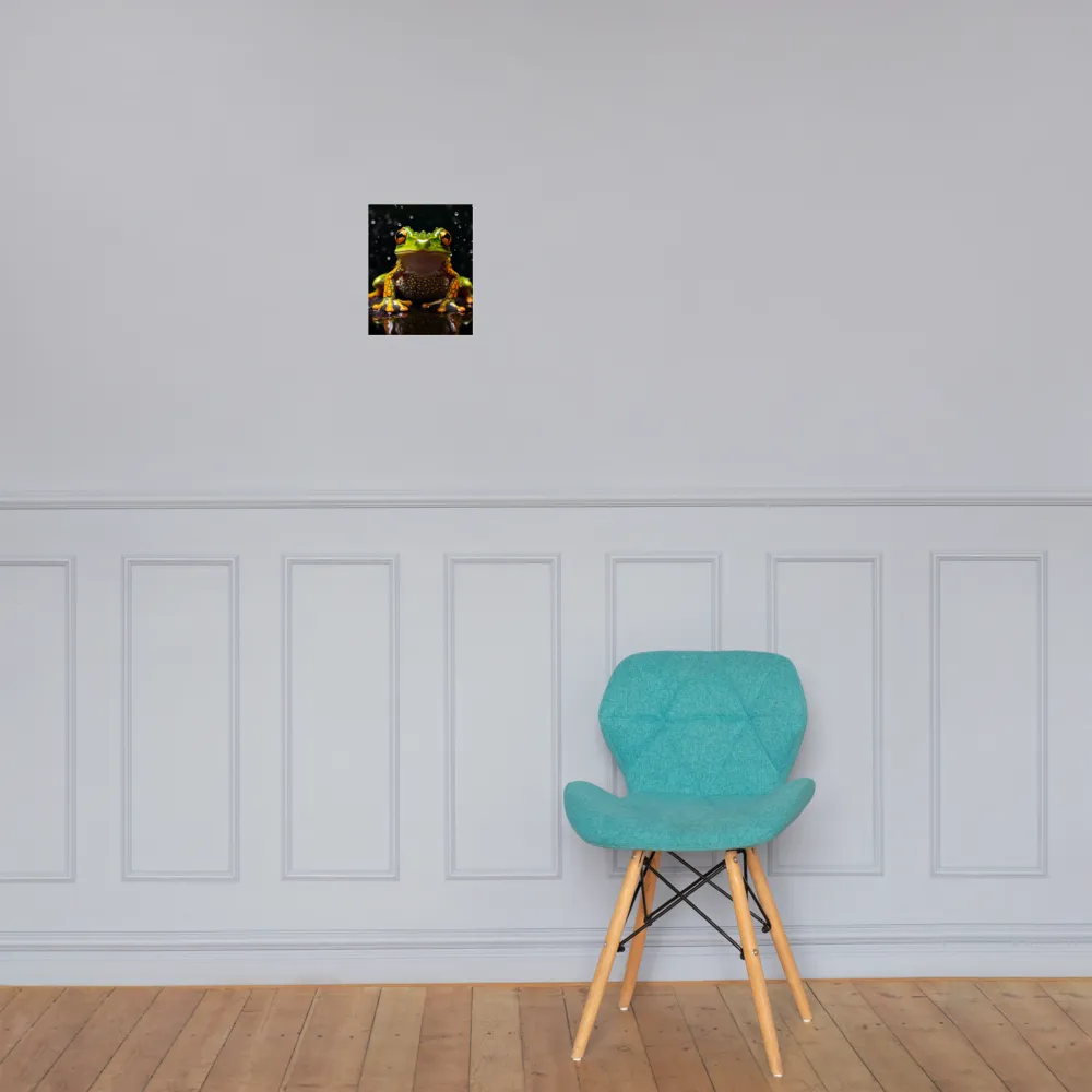 Emerald Elegance: The Frog in Focus