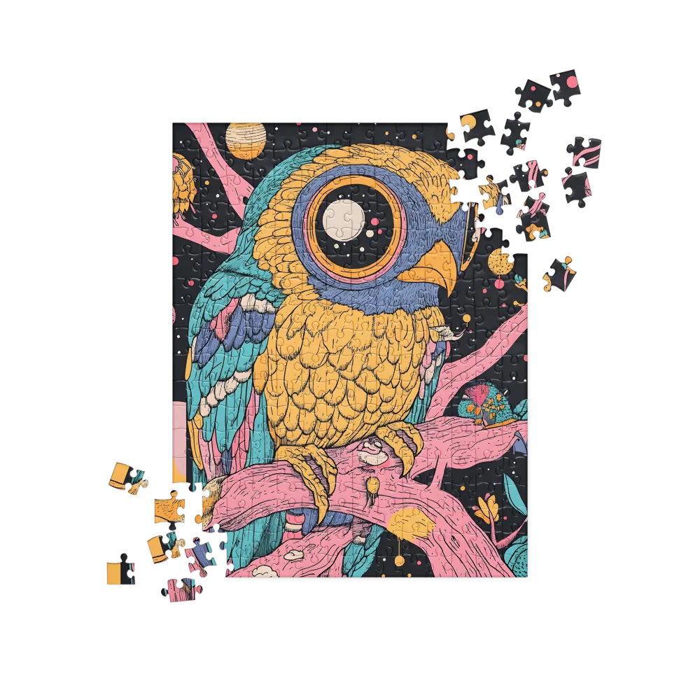 Whimsical Cosmic Owl | Jigsaw Puzzle | 252/520 pieces