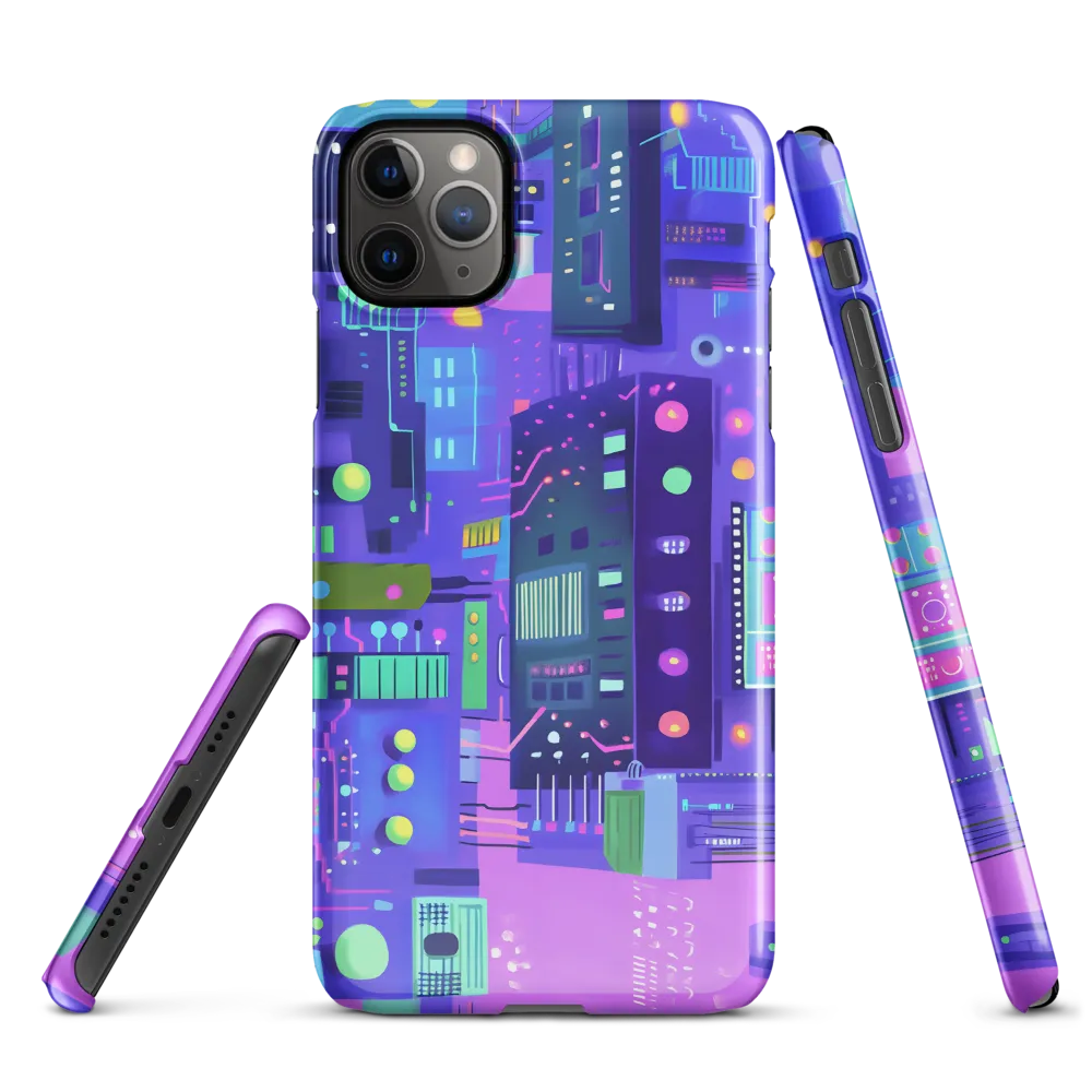 Futuristic Cityscape: A Digital Dream | Phone Case |  11 Pro Max | Snap Case | Glossy