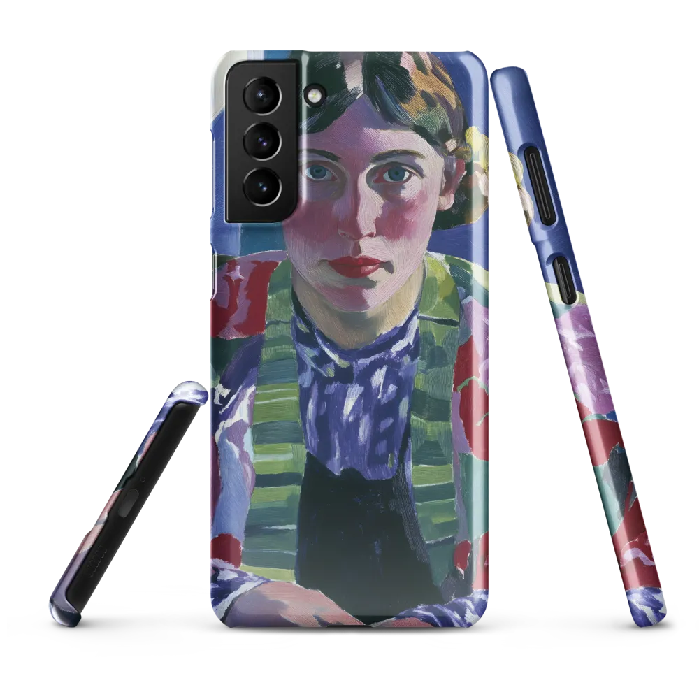 Vibrant Gaze: A Modernist Portrait