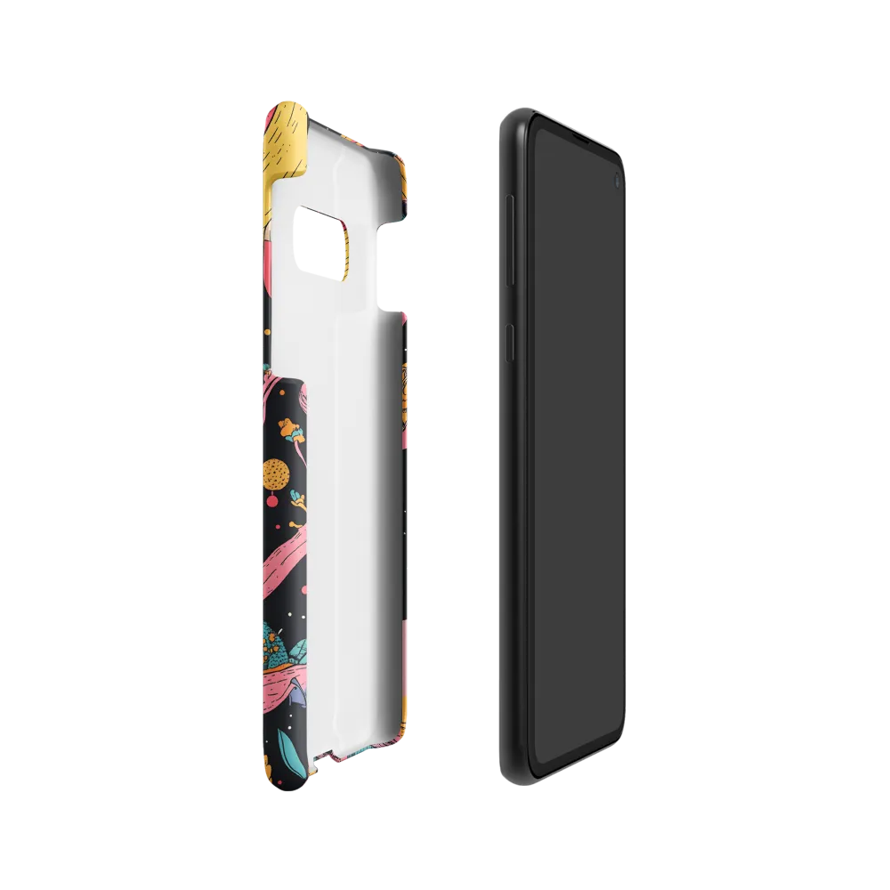 Whimsical Cosmic Owl | Phone Case |  S10e | Snap Case | Matte
