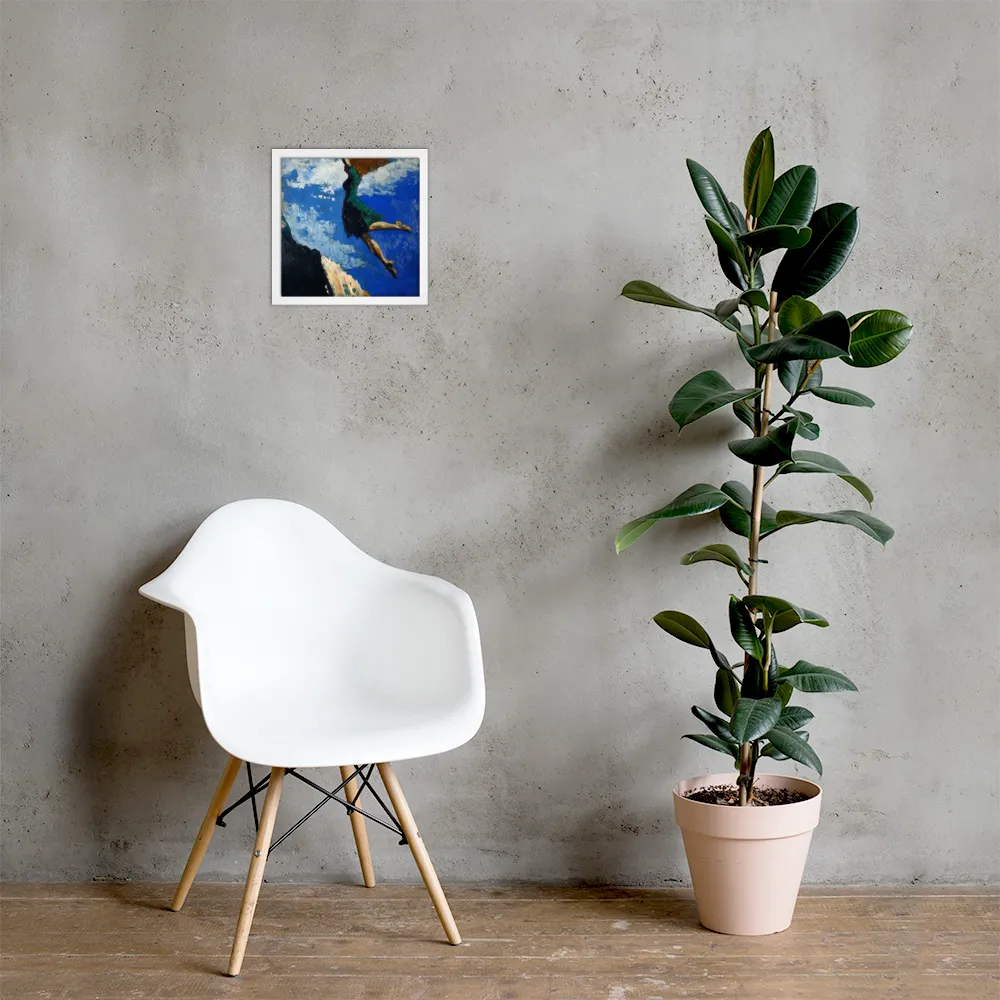 Boundless Ascent | Poster with White Frame | 12″×12″