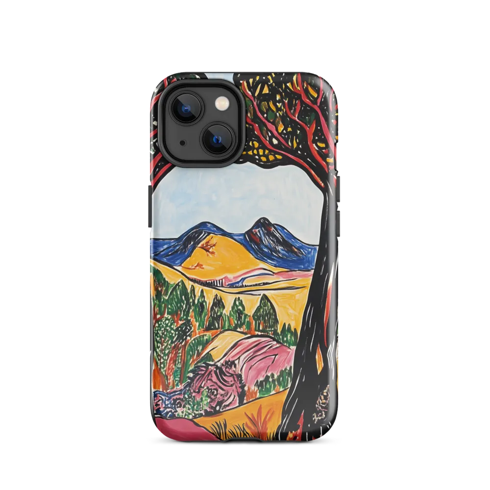 Vibrant Nature's Embrace | Phone Case |  14 | Tough Case | Glossy
