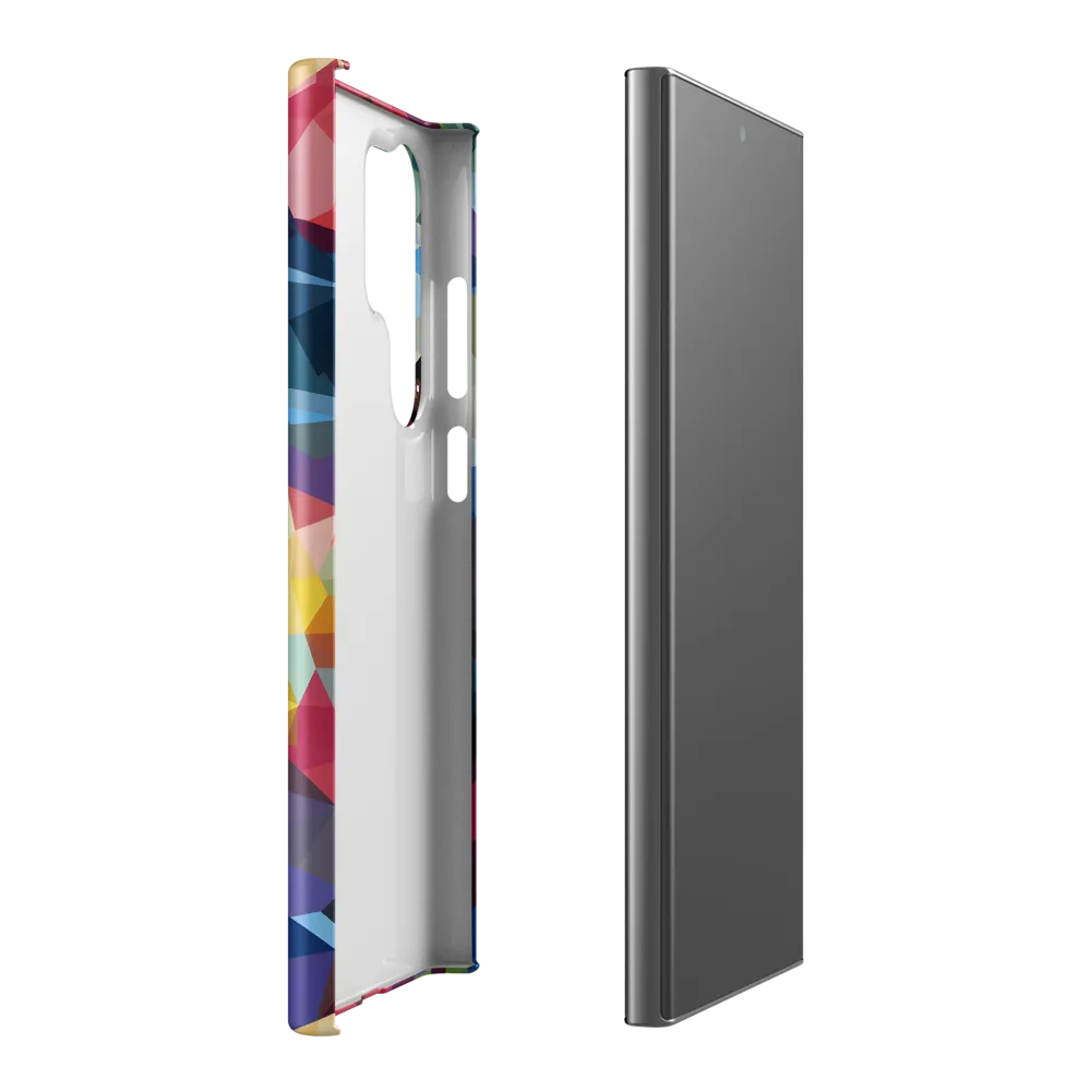 Playful Geometry: The Bear's Face | Phone Case |  S23 Ultra | Snap Case | Matte