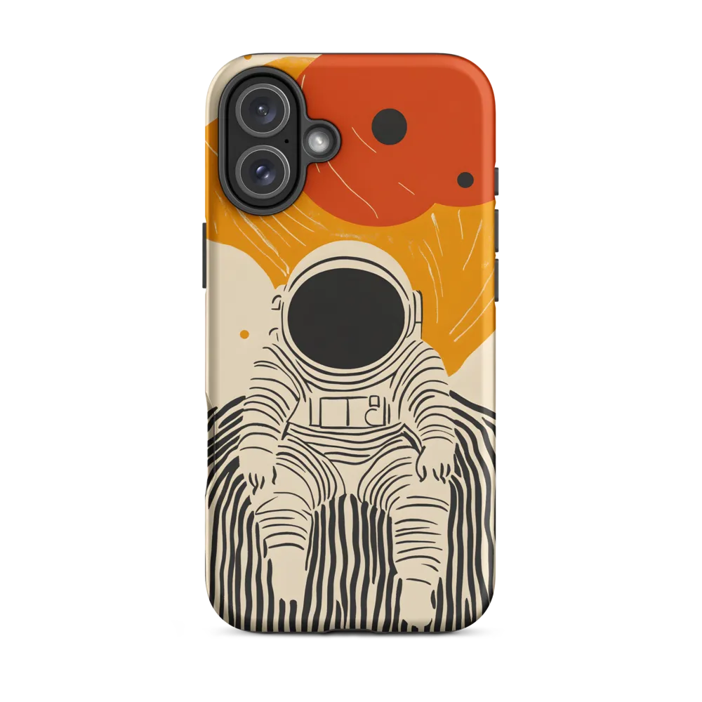 Astronaut in Cosmic Thoughts | Phone Case |  16 Plus | Tough Case | Matte