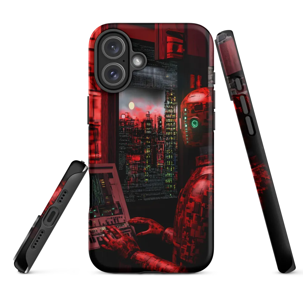 Crimson Sentinel at the Control Window