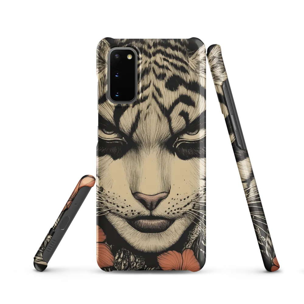Feline Majesty: The Human-Leopard Connection | Phone Case |  S20 | Snap Case | Matte
