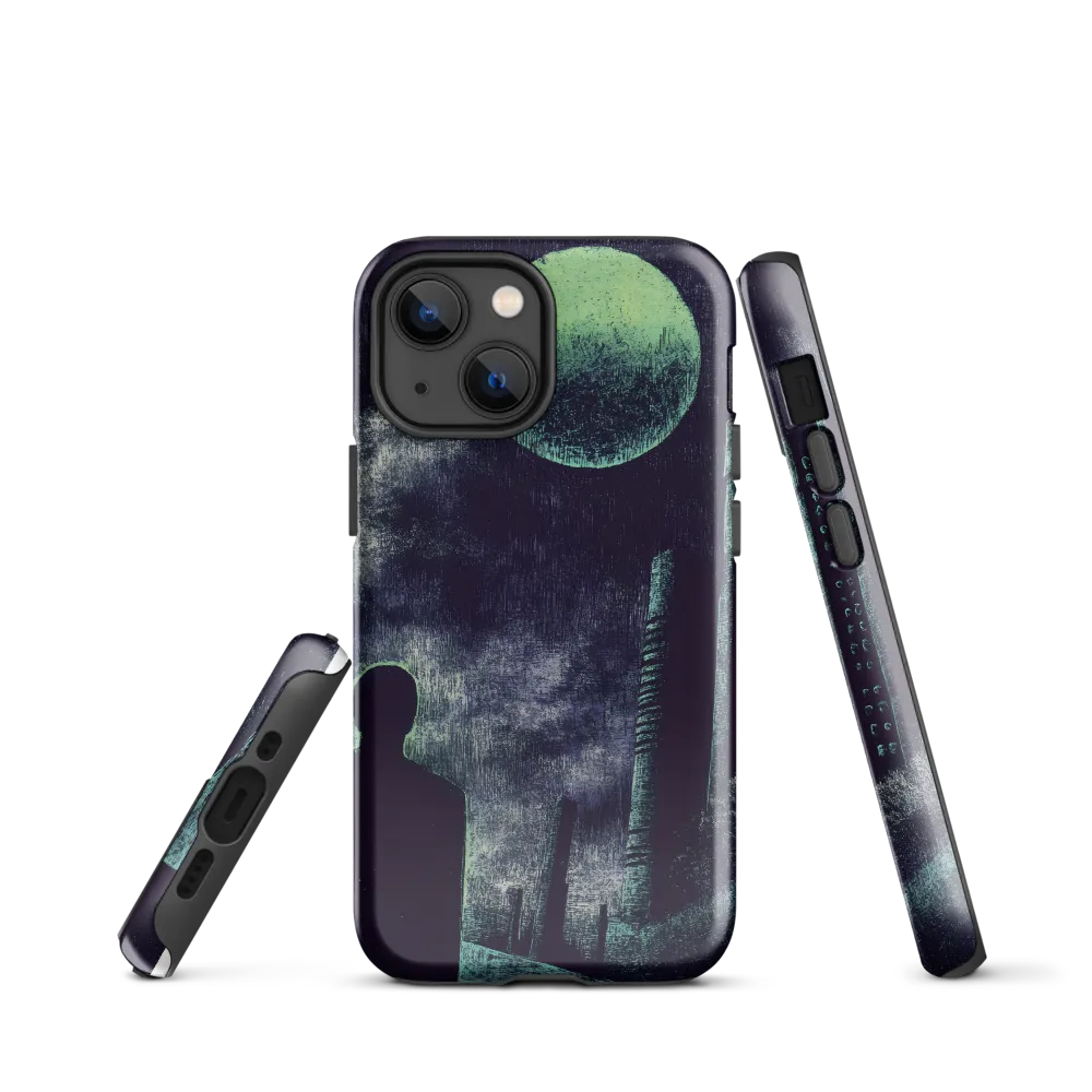 Lunar Solitude | Phone Case |  13 mini | Tough Case | Glossy