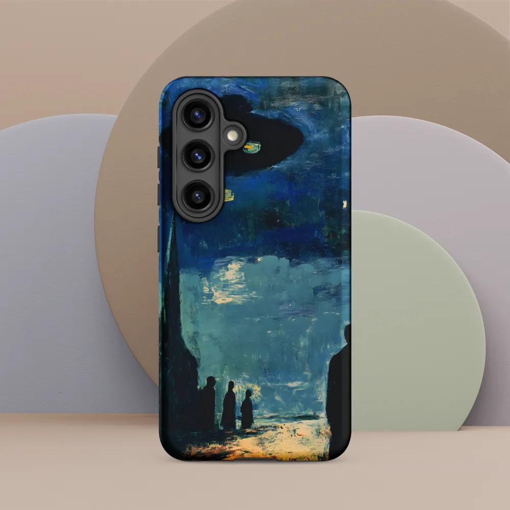 Enigmatic Encounter: A Surrealist UFO Landscape