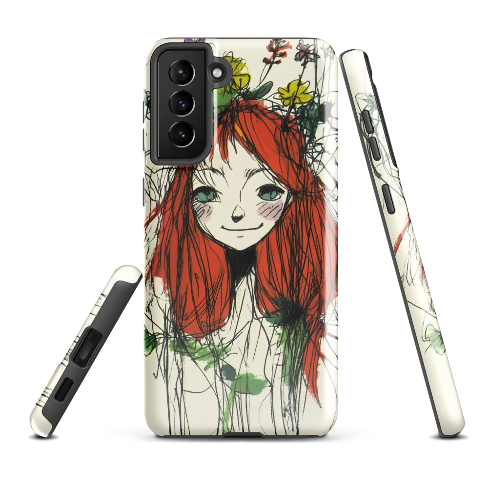 Whimsical Floral Portrait