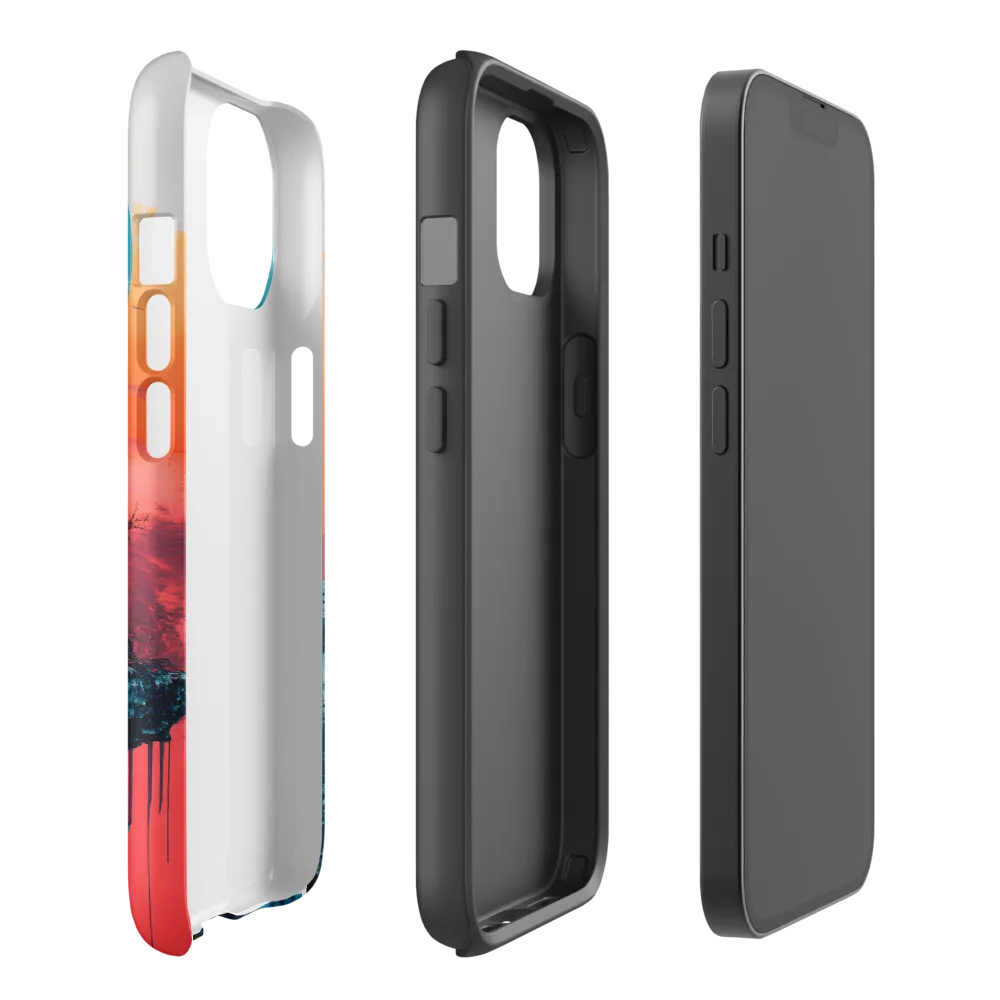 Ethereal Landscapes: A Dance of Color and Form | Phone Case |  14 | Tough Case | Matte
