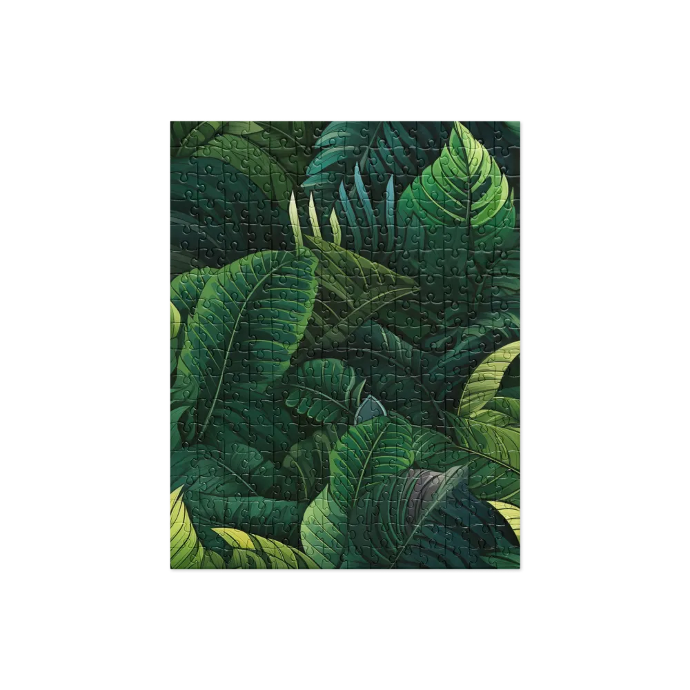 Lush Canopy: A Tropical Foliage Study | Jigsaw Puzzle | 252/520 pieces