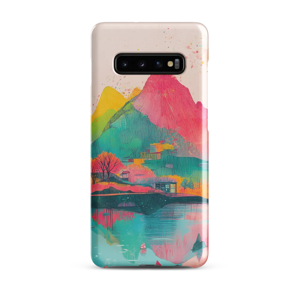 Vibrant Serenity: A Surreal Landscape | Phone Case |  S10 Plus | Snap Case | Glossy