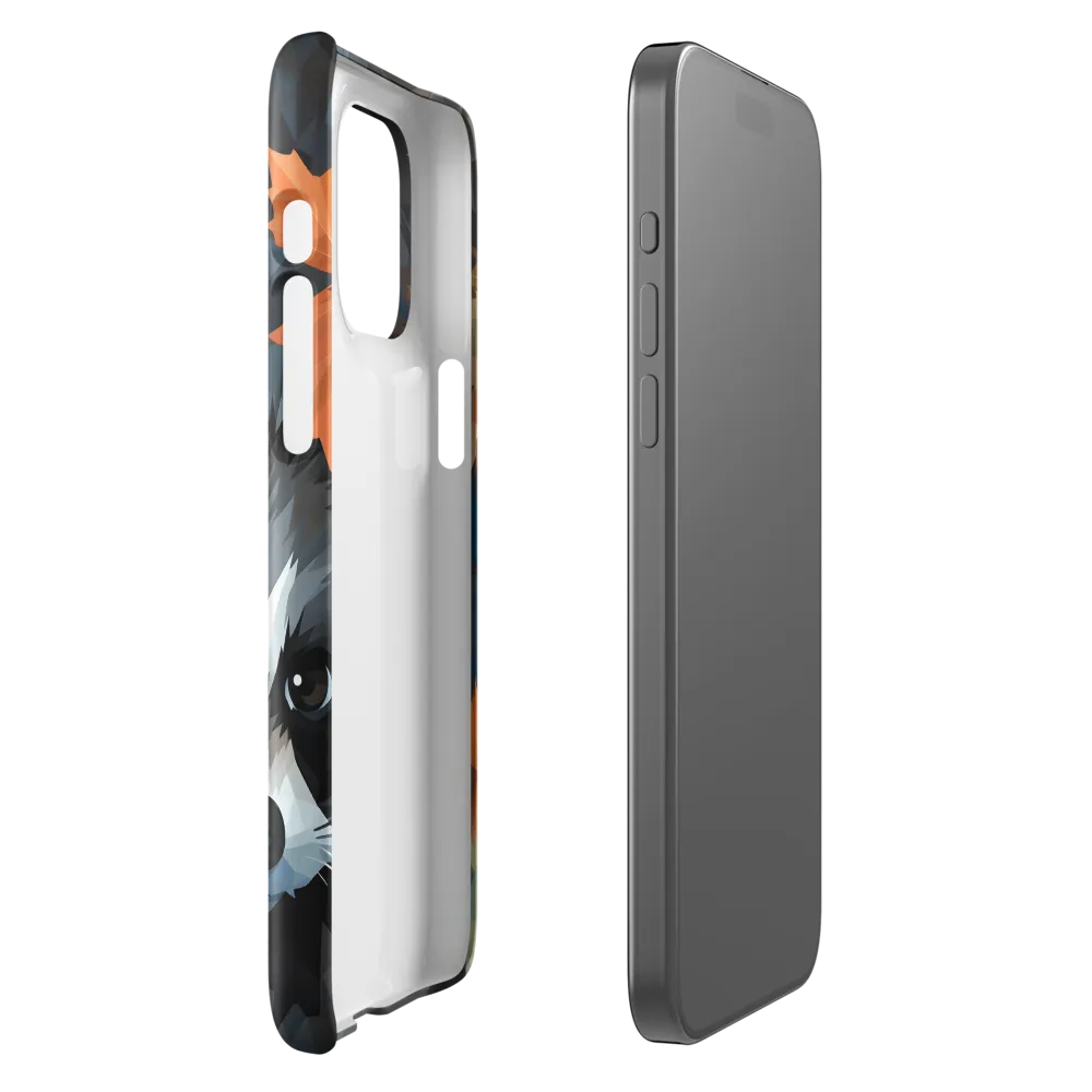 Whispers of Autumn: The Raccoon's Gaze | Phone Case |  15 Pro Max | Snap Case | Glossy