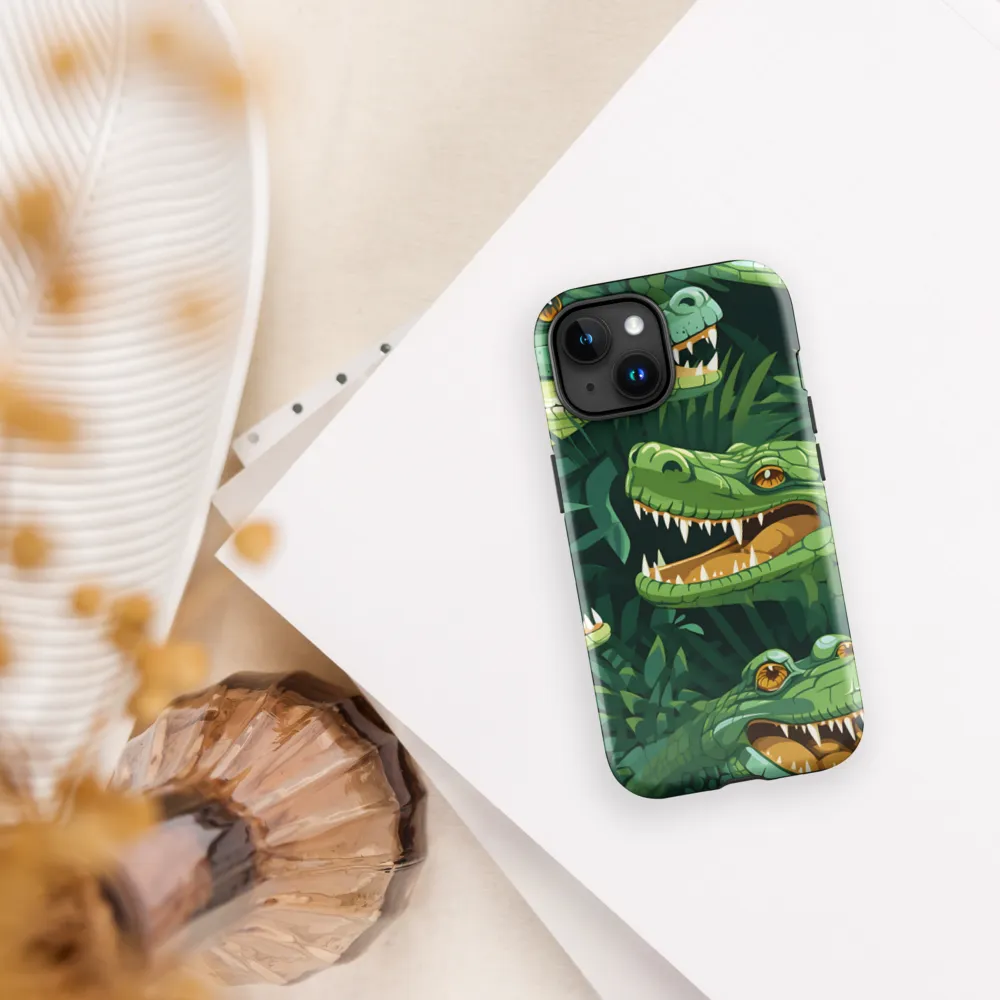 Fierce Crocodilian Medley | Phone Case |  15 | Tough Case | Glossy