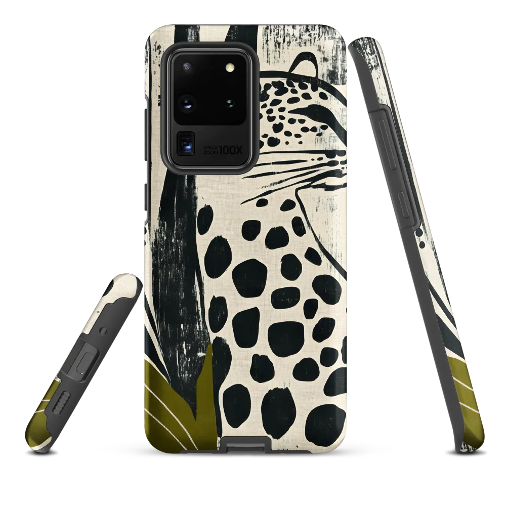 Leopard in Silhouette: A Modern Appeal | Phone Case |  S20 Ultra | Tough Case | Matte