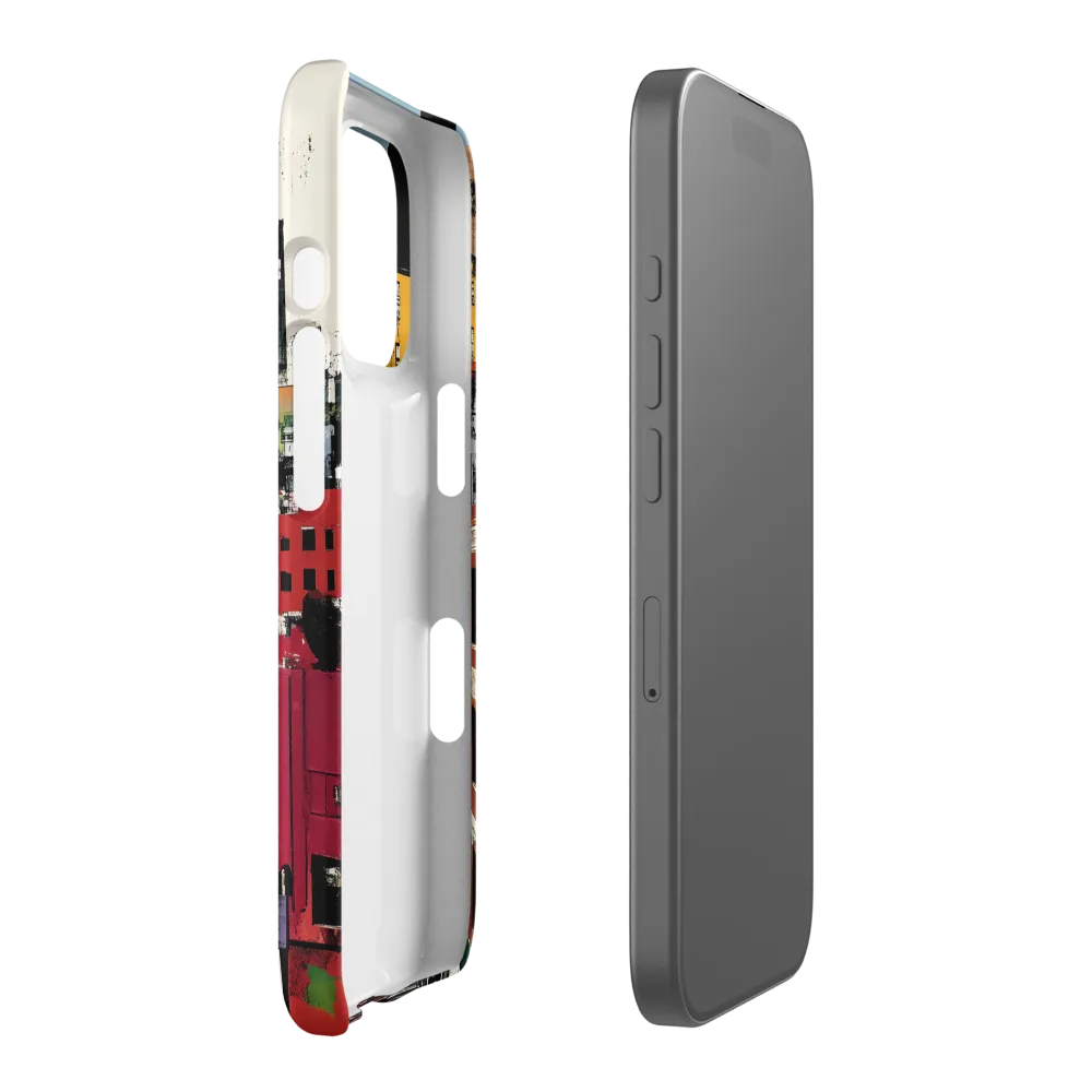 Urban Collage: A Vivid Cityscape | Phone Case |  16 Pro | Snap Case | Matte