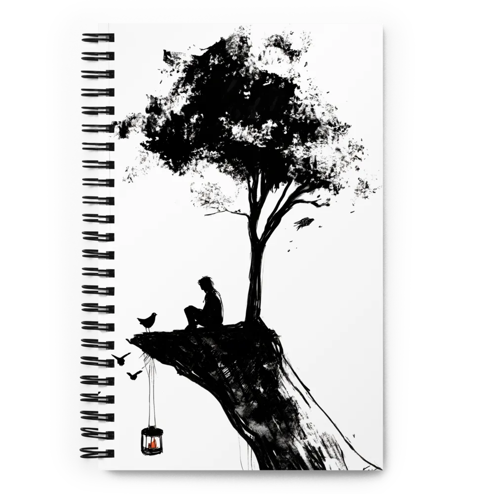 Whispers of Contemplation | Spiral Notebook