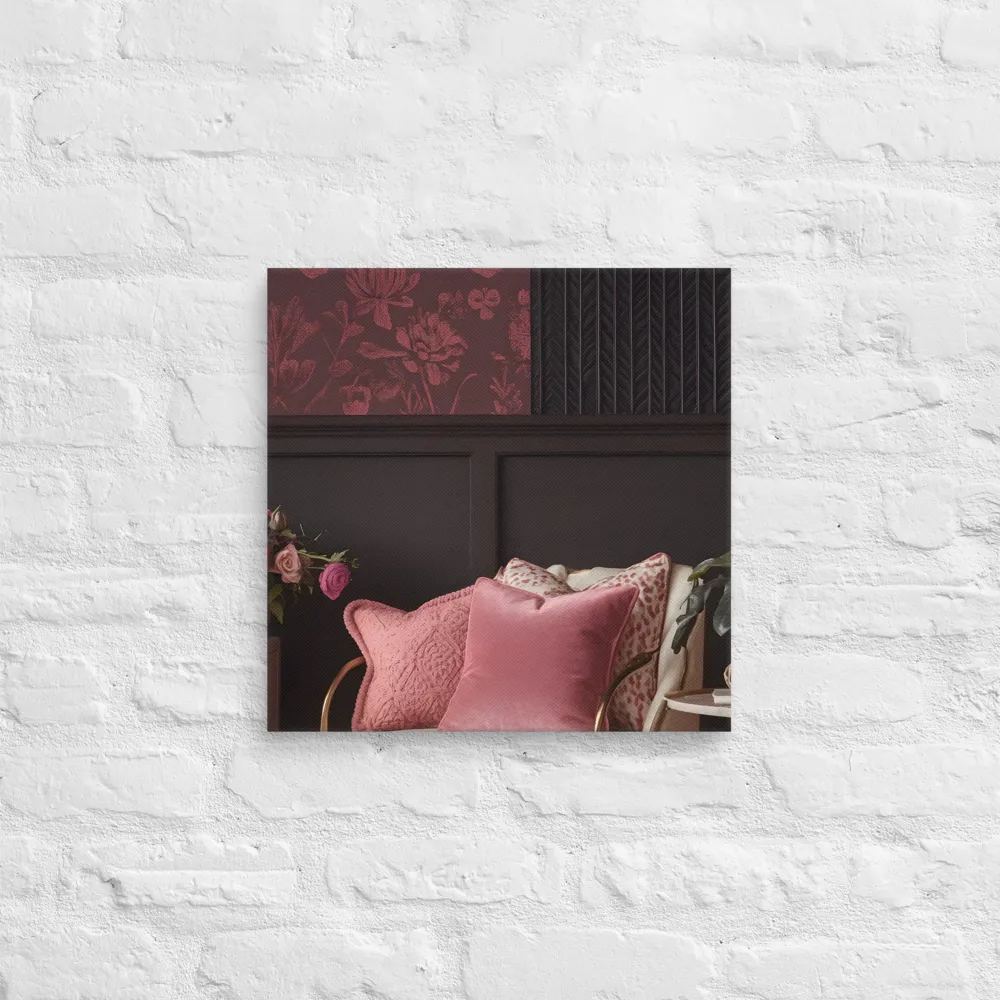 Elegance in Contrast: A Modern Interior Design | Canvas | 16″×16″