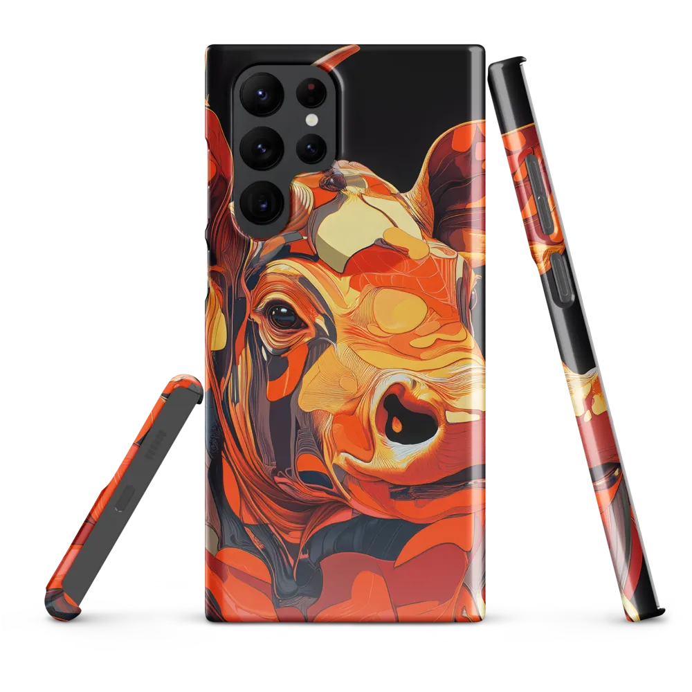 Modern Serenade: The Vibrant Cow